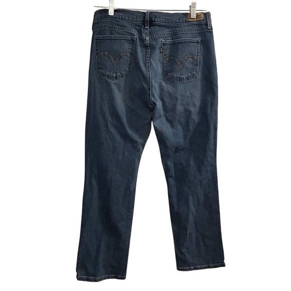 Levi's Women's 505 Straight Leg Jeans Blue Size 10 Mid Rise Stretch - Picture 7 of 10